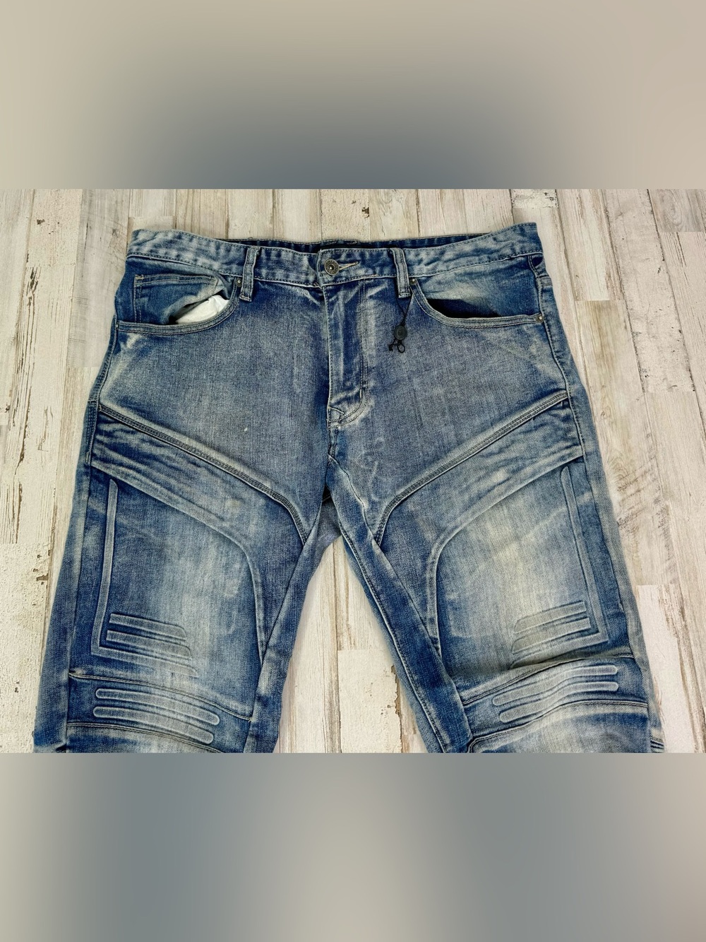 Decibel Men’s Jeans 36x32 Blue Straight Cotton Denim Zipper Button - Picture 2 of 11